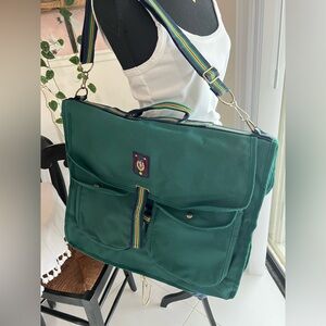 Vintage Polo Ralph Lauren Green Stripe Hanging Garment Bag